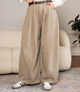 Джинсы #КТ8512 (2), бежево-серый - Dommod фото 2