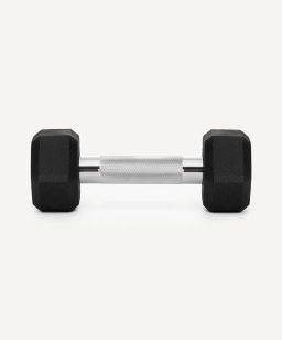 Гантель гексагональная STARFIT DB-301PRO 3 кг, обрезиненная, черный  фото 3