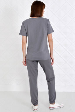 Арт. 2349 Костюм темно-серый женский 44-52 (5 шт) Цвет:верх-темно-серый,низ-темно-серый - Калинка фото 9