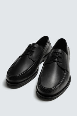 ZAPATO N?UTICO PIEL / Negro - Zara фото 2