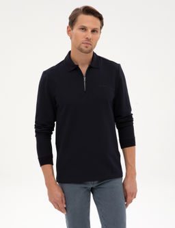 Lacivert Regular Fit Sweatshirt