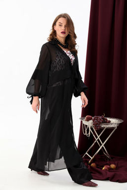 Костюм NIKVA н949-1 чёрный+ромбы бургунди фото 6