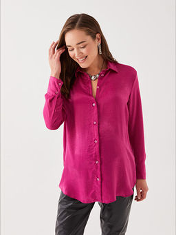 D?z Uzun Kollu Saten Hamile G?mlek