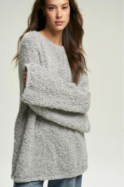 Джемпер Букле HAND MADE Grey