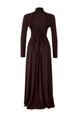 Kahverengi Aksesuar Detayl? Orme Maxi Abiye & Mezuniyet Elbisesi TPRSS26AE00004 - Trendyolmilla фото 12