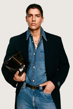 ABRIGO FLUIDO WILLY CHAVARRIA X ZARA / Marino  фото 2