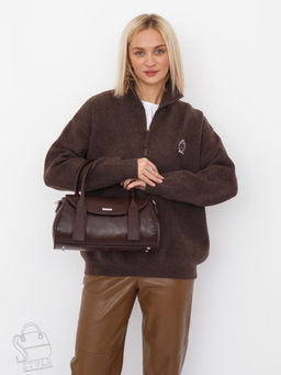 Сумка женская кожаная 98321S coffee Velina Fabbiano-Safenta