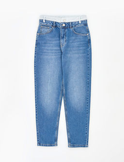 A__k Mavi Mom High Waist Fit Jean Pantolon