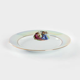 Тарелка Добрушский завод «Мадонна», d=24 см, фарфор, белая