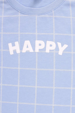 КП 302661/небесно-голубой,двойная клетка фуфайка для дев - Crockid фото 2