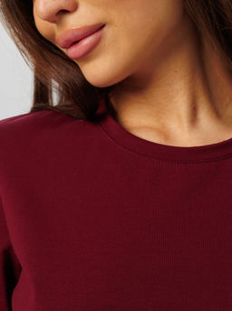 Трикотажное платье LINGEAMO темно-бордовое ВП-05 (28)