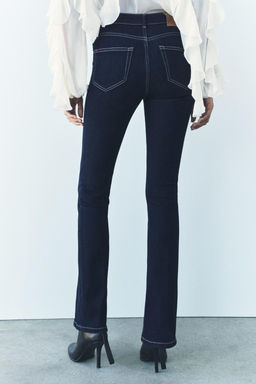 ZW COLLECTION BOOTCUT MID-WAIST CONTOUR JEANS - Zara фото 9