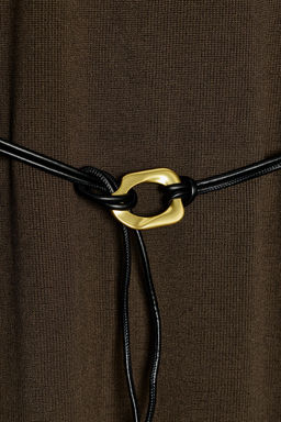 KNIT DRESS WITH BELT - Zara фото 9