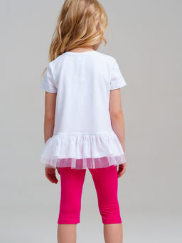 12522281 Комплект для девочек: фуфайка (футболка), брюки (легинсы) - Playtoday фото 2