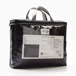 Покрывало евро макси LoveLife Cage: graphite (вид 2), 240×210±5 см, микрофайбер