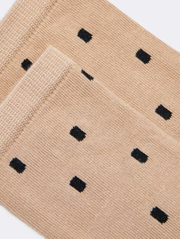 Цена за 5 пар! Детские высокие носки в трехцветном дизайне с черточками - Mark formelle фото 3