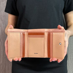 Итальянский кожаный кошелек DuDu серии Pemba | пудровый - Dudubags фото 7