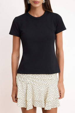 Ekru Premium Basic Regular/Normal Kal?p K?sa Kollu Interlok Orme T-Shirt TWOSS26TS00130 - Trendyolmilla фото 7