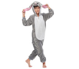Пижама кигуруми Серый Заяц (детская)