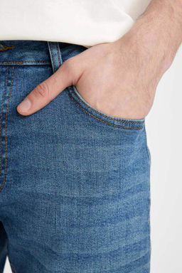 Джинсовые брюки Sergio Regular Fit Normal Mold с нормальной талией и зауженными штанинами - Defacto фото 5