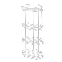 _Полка угловая 4-х секционная (20,5*20,5*72см) белая, арт. АЛТ74