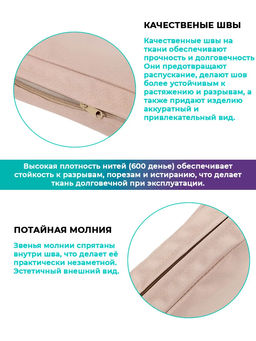 Подушка для садовой мебели, стула и кресла PO 53х50 см, пенополиуретан, термоватин, Оксфорд 600д