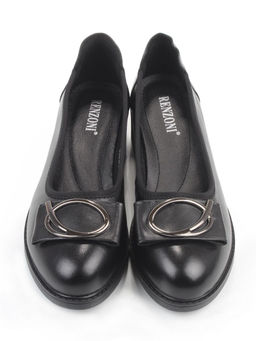 06-DYL74-D1 BLACK Туфли женские (натуральная кожа)