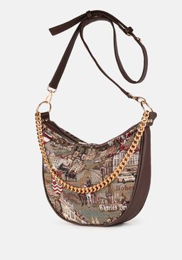 Сумка Модель №1493 | гобелен | | коричневый цветной | Чехия | 31363 - L-craft фото 3