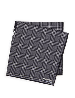 Зеленый льняной платок