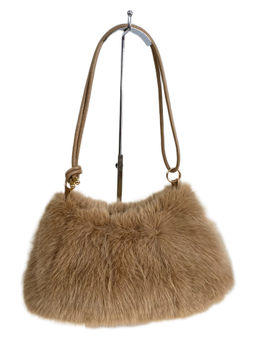 Женская сумка из искусственного меха, цвет коричневый