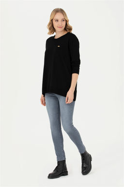Женский черный базовый свитер - U.s. polo assn фото 11