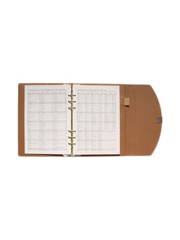 Органайзер на кольцах, A5, с клапаном, 80 листов, в линейку, искусственная кожа, бирюзовый - Simaland фото 7