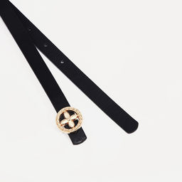 Ремень женский, ширина 1.4 см, пряжка металл, цвет чёрный - Simaland фото 2