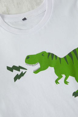 Yesil Erkek Cocuk Bask?l? Pijama Tak?m? - Trendyolmilla фото 3