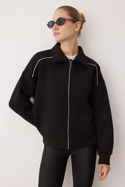 Siyah Orme Sweatshirt TWOAW26SW00147 - Trendyolmilla фото 3