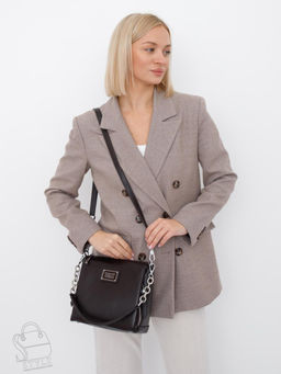 Сумка женская кожаная 0841CH coffee Polina&Eiterou  в Новосибирске