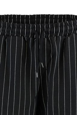 Siyah Regular Orta Boy/Normal Kesim Cizgili Sort TMNSS20SR0200