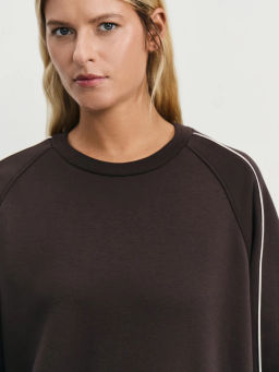 Свитшот с контрастным кантом / Zarina  фото 6