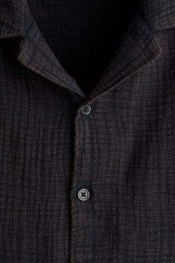 Camisa de muselina de manga corta Relaxed Fit - H&m фото 6