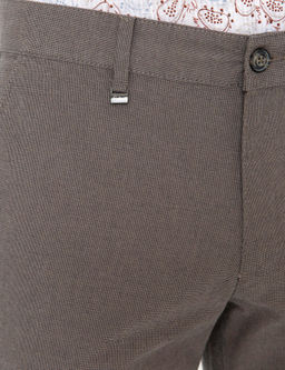 Kahverengi Slim Fit Kanvas Pantolon - Cacharel фото 5