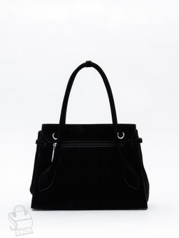 Сумка женская кожаная 2424YF black Polina&Eiterou