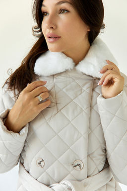 Куртка женская демисезонная 25660 (серый опал) - Kankan фото 9