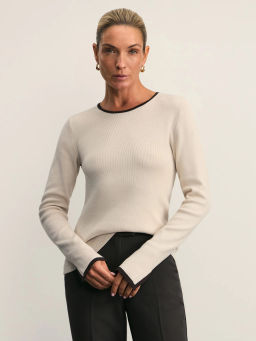 Джемпер с контрастными окантовками / Zarina