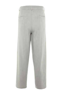 TRENDYOL MAN Gri Palazzo Lastik Belli Pileli Bol Kumas Pantolon TMNAW23PL00037 - Trendyolmilla фото 9
