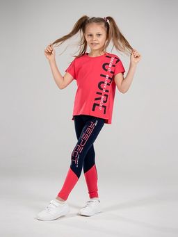 CRB wear/!CWJG 70235-41 Брюки модель легинсы для девочки,темно-синий/Ex.Cherubino