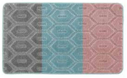 Набор ковриков 2-х пр. для ванны туалета (60*50/60*100) DEVRAN 44 ROSE-43 TURQUOISE-40 GREY - Efor фото 2