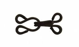 PRYM 261453 Крючки и петли для меховых изделий 25.2 мм в блистере 3 шт. черный