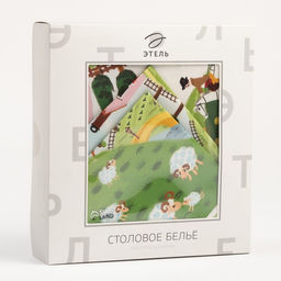 Набор столовый Этель Тоскана, скатерть 180х150 см, салф. 40х40 см-8шт, 100% хл  фото 14