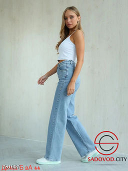 Женские широкие прямые джинсы - Bruno фото 7