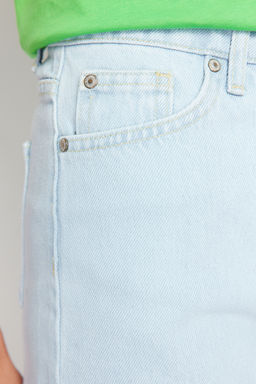 Ac?k Mavi Denim Sort TWOSS24SR00087